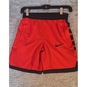 Nike Elite Boys Small Basketball Shorts Red Black Dri-FIT Standard AQ9473657 NWT